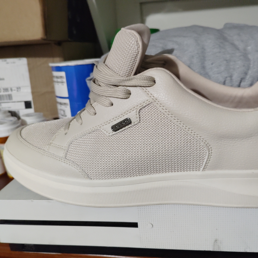 Aldo Rylan Cream Sneakers with Breathable Comfort